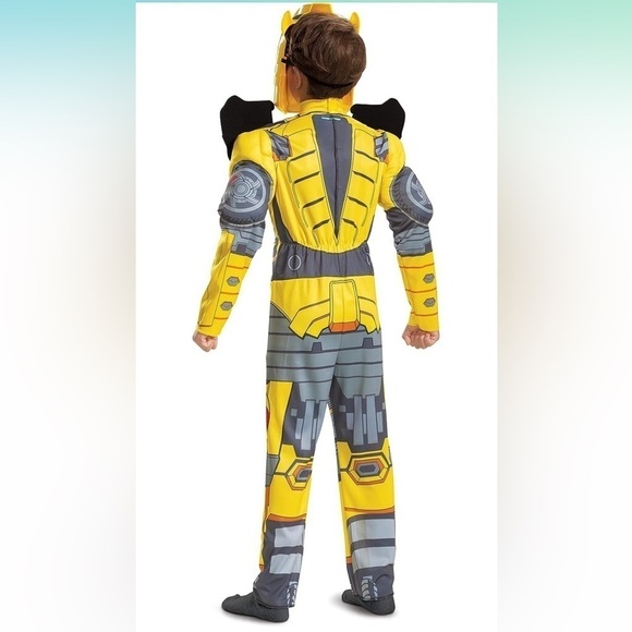 NWT Disguise bumblebee Costume Muscle Transformer Costumes Boys 8-10 - Picture 2 of 5